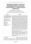 Research paper thumbnail of Signaling effect of fiscal reforms during political uncertainty: A game theory approach