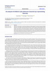Research paper thumbnail of An analysis of children’s play behaviors towards toys representing diversity