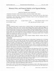 Research paper thumbnail of Monetary Policy and Financial Stability in the Nigerian Banking Industry