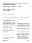 Research paper thumbnail of Effect of harvesting and infection on predator in a prey–predator system