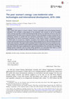 Research paper thumbnail of The Poor Woman's Energy: Low-Modernist Solar Technologies and International Development, 1878-1966