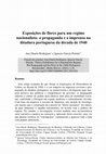 Research paper thumbnail of Exposições de flores para um regime nacionalista: a propaganda e a imprensa na ditadura portuguesa da década de 1940