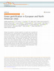Research paper thumbnail of Green gentrification in European and North American cities
