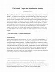 Research paper thumbnail of The Danish tongue and Scandinavian identity