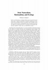 Research paper thumbnail of Stoic Naturalism, Rationalism, and Ecology