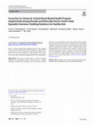 Research paper thumbnail of Correction to: Universal, School-Based Mental Health Program Implemented among Racially and Ethnically Diverse Youth Yields Equitable Outcomes: Building Resilience for Healthy Kids