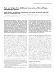 Research paper thumbnail of Role and origin of the GABAergic innervation of dorsal raphe serotonergic neurons