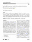 Research paper thumbnail of Gamified Environments and Serious Games for Students With Autistic Spectrum Disorder: Review of Research