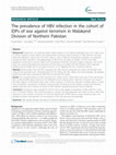 Research paper thumbnail of The prevalence of HBV infection in the cohort of IDPs of war against terrorism in Malakand Division of Northern Pakistan