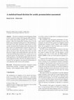 Research paper thumbnail of A statistical-based decision for arabic pronunciation assessment