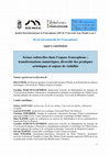 Research paper thumbnail of Scènes culturelles dans l’espace francophone : transformations numériques, diversité des pratiques artistiques et enjeux de visibilité