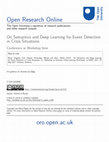 Research paper thumbnail of On Semantics and Deep Learning for Event Detection in Crisis Situations