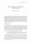 Research paper thumbnail of When sound change obscures morphosyntax: Insights from Seediq