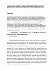 Research paper thumbnail of Introduction The Malicious Use of Artificial Intelligence Growing Threats Delayed Responses