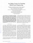 Research paper thumbnail of An Online Course for Teaching Model-based Engineering