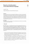 Research paper thumbnail of Remarks on the left periphery in the medieval Brittonic languages