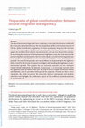 Research paper thumbnail of The paradox of global constitutionalism: Between sectoral integration and legitimacy