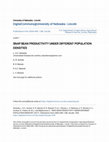 Research paper thumbnail of Snap Bean Productivity Under Different Population Densities