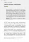 Research paper thumbnail of Repair in Australian Indigenous art