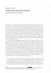 Research paper thumbnail of Translatio and Restauratio. Text and Image in Renaissance Rome