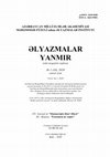 Research paper thumbnail of ORTA ƏSRLƏR TARİXİ TÜRK DİLLƏRİ VƏ ONLARIN DİL XÜSUSİYYƏTLƏRİ