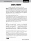 Research paper thumbnail of Genetics of dementia: insights from Latin America