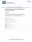 Research paper thumbnail of Holocaust memory and political legitimacy in contemporary Europe