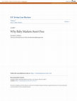 Research paper thumbnail of Why Baby Markets Aren\u27t Free