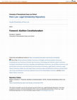 Research paper thumbnail of Foreword: Abolition Constitutionalism