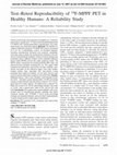 Research paper thumbnail of Test Retest Reproducibility of 18F-MPPF PET in Healthy Humans: A Reliability Study