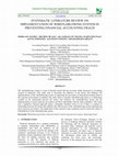 Research paper thumbnail of SYSTEMATIC LITERATURE REVIEW ON IMPLEMENTATION OF WHISTLEBLOWING SYSTEM IN PREVENTING FINANCIAL ACCOUNTING FRAUD