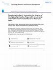 Research paper thumbnail of Sustaining the Earth: Unraveling the Synergy of Workplace Spirituality, Responsible Leadership, and Pro-Environmental Behavior in Pakistan's SMEs