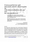 Research paper thumbnail of Criança-performer sem educação infantil