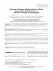 Research paper thumbnail of Reliability of Triggered EMG for Prediction of Safety during Pedicle Screw Placement in Adolescent Idiopathic Scoliosis Surgery