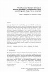 Research paper thumbnail of The influence of Mandarin Chinese on minority languages in rural southwest China: a sociolinguistic study of tones in contact