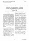 Research paper thumbnail of The interplay between speech fluency and gesture in L1 Finnish and L2 English task-based interactions