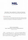 Research paper thumbnail of Adverbials: from predicative to discourse functions