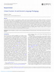 Research paper thumbnail of A New Frontier: AI and Ancient Language Pedagogy