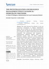 Research paper thumbnail of The Decentralization and Religious Management Policy in Radical-Democratic Discourse