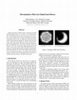 Research paper thumbnail of Discriminative Filters for Depth from Defocus