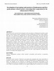Research paper thumbnail of Investigation of perceptions and practices of kindergarten and first grade primary school teachers concerning their cooperation for the enhancement of literacy