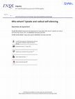 Research paper thumbnail of Who whom? Uptake and radical self-silencing
