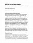 Research paper thumbnail of Maritime Security and the Wind. Threats and risks to renewable energy infrastructures offshore