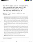 Research paper thumbnail of 2023. Hunting at the Fringe of the Desert: Animal Exploitation at Nahal Efe (northern Negev, Israel) during the Pre-Pottery Neolithic B. R. Alcàntara, A. Sierra, L. Gourichon, M. Saña, J. Alejandre, L. Teira, J. Vardi, F. Borrell