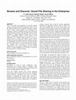 Research paper thumbnail of Browse and discover