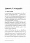 Research paper thumbnail of Degrowth als Notwendigkeit: Wider die Legende vom grünen Wachstum