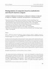 Research paper thumbnail of Biodegradation of composites based on maltodextrin and wheat B-starch in compost