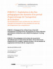 Research paper thumbnail of FORCES 3 : Exploitation à des fins pédagogiques des données d’un portail d’apprentissage de l’autogestion de la douleur. Développement d’une architecture de collecte et d’analyse de données et d’un module de suivi du développement des compétences