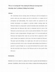 Research paper thumbnail of “Why are we learning this?”: Does Studying the Holocaust Encourage Better Citizenship Values?