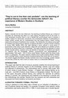 Research paper thumbnail of ‘They’re out to line their own pockets!’: can the teaching of political literacy counter the democratic deficit?; the experience of Modern Studies in Scotland